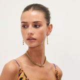 Scoria Dangler øreringe 18K guldbelagt Lang Camilla Krøyer Jewellery