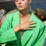 Panser Facet Perle Armbånd 18K Guldbelagt 5mm Camilla Krøyer Jewellery