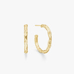 Melted Hoops 18K Guldbelagt Stor