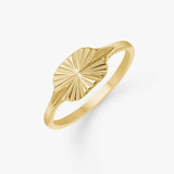 Sun Kiss Oval Ring 18K Guldbelagt Camilla Krøyer Jewellery