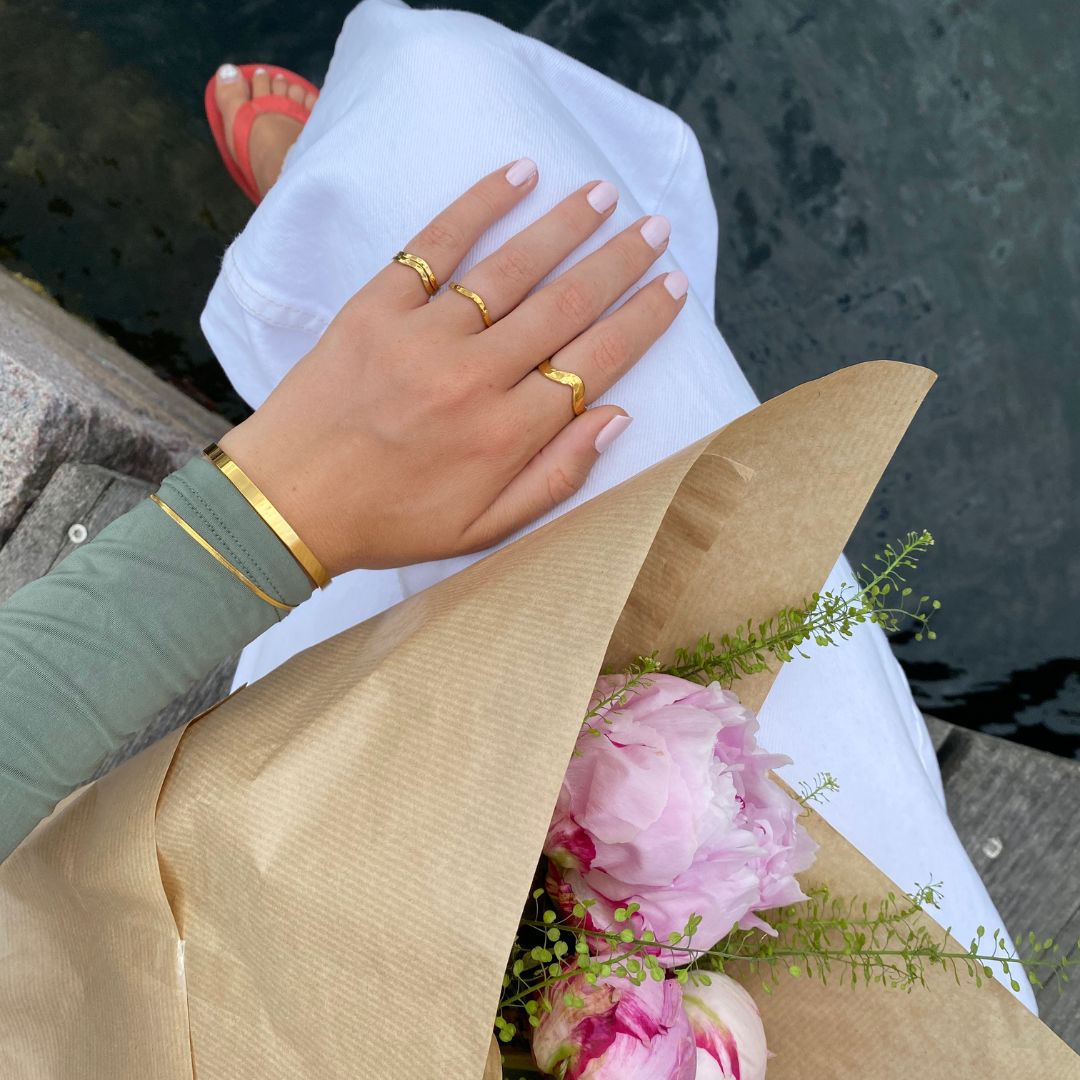 Classic Bangle 18K Guldbelagt 5mm Camilla Krøyer Jewellery