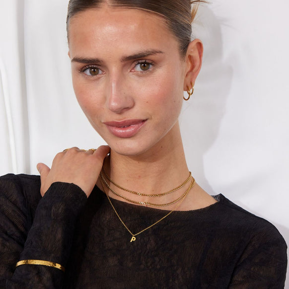Camilla Krøyer Jewellery Classic Bogstav Halskæde 18K Guldbelagt