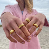 Camilla Krøyer Jewellery Star Dome Ring 18K Guldbelagt