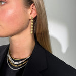 Scoria Dangler øreringe 18K guldbelagt Lang Camilla Krøyer Jewellery