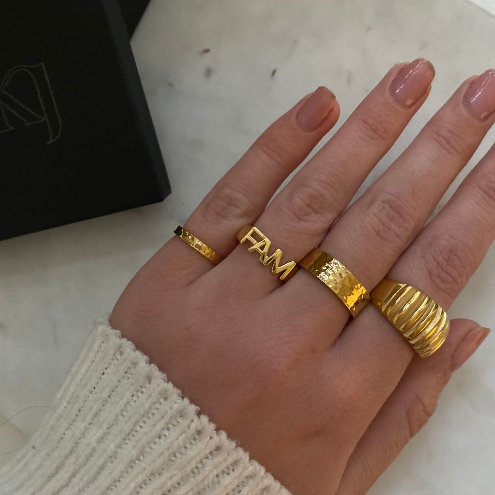 Camilla Krøyer Jewellery FAM Signet Ring 18K Guldbelagt