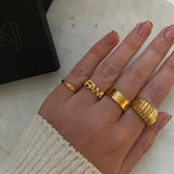 Camilla Krøyer Jewellery FAM Signet Ring 18K Guldbelagt