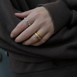 Camilla Krøyer Jewellery - Scoria Band Ring 18K Guldbelagt 2mm