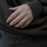 Camilla Krøyer Jewellery - Scoria Band Ring 18K Guldbelagt 2mm