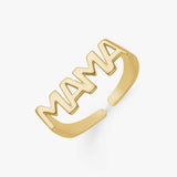 MAMA Signet Ring 18K Forgyldt Sølv-Camilla Krøyer Jewellery