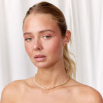 Panser Facet Perle Halskæde 18K Guldbelagt 3mm Camilla Krøyer Jewellery