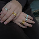 Camilla Krøyer Jewellery - Scoria Band Ring 18K Guldbelagt 2mm