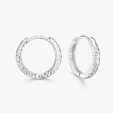 Scoria Creoler 925S Sølvbelagt 16mm Camilla Krøyer Jewellery