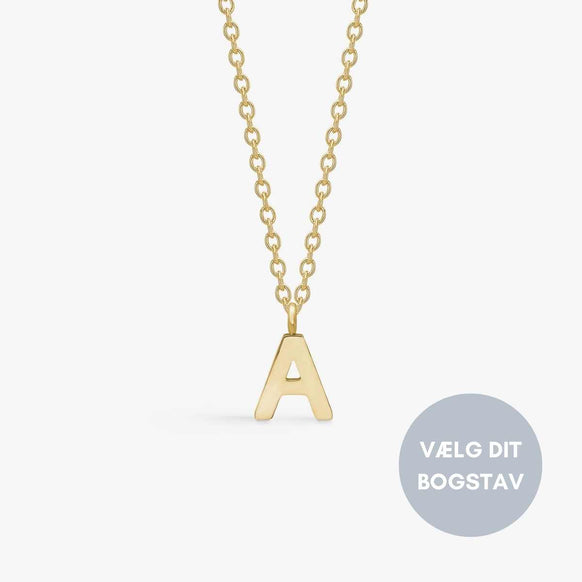 Camilla Krøyer Jewellery Classic Bogstav Halskæde 18K Guldbelagt