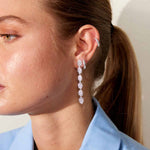 Scoria Dangler øreringe 925S Sølvbelagt Lang Camilla Krøyer Jewellery