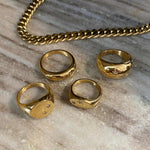 Camilla Krøyer Jewellery Star Classic Dome Ring 18K Guldbelagt