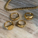 Camilla Krøyer Jewellery Star Classic Dome Ring 18K Guldbelagt