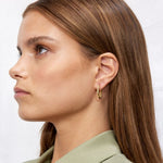 Melted Hoops 18K Forgyldt Sølv Stor