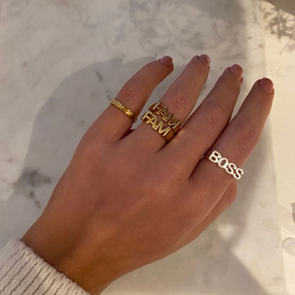 Camilla Krøyer Jewellery FAM Signet Ring 18K Guldbelagt