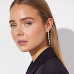 Scoria Dangler øreringe 925S Sølvbelagt Lang Camilla Krøyer Jewellery