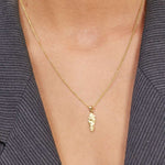 Camilla Krøyer Jewellery Melted Rock Halskæde 18K Forgyldt Sølv