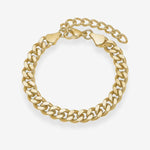 Camilla Krøyer Jewellery Panser Facet Armbånd 18K guldbelagt 7mm