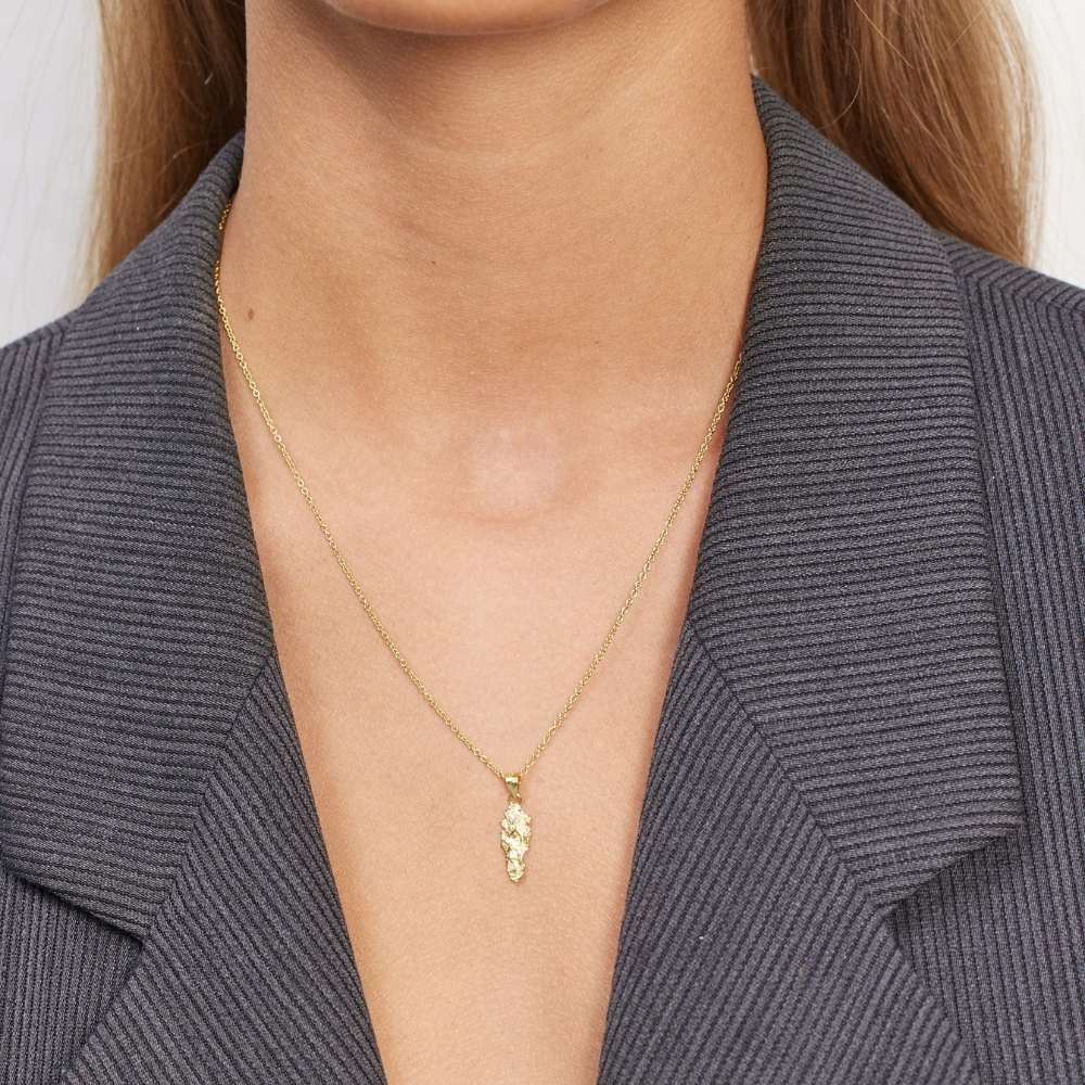 Camilla Krøyer Jewellery Melted Rock Halskæde 18K Forgyldt Sølv