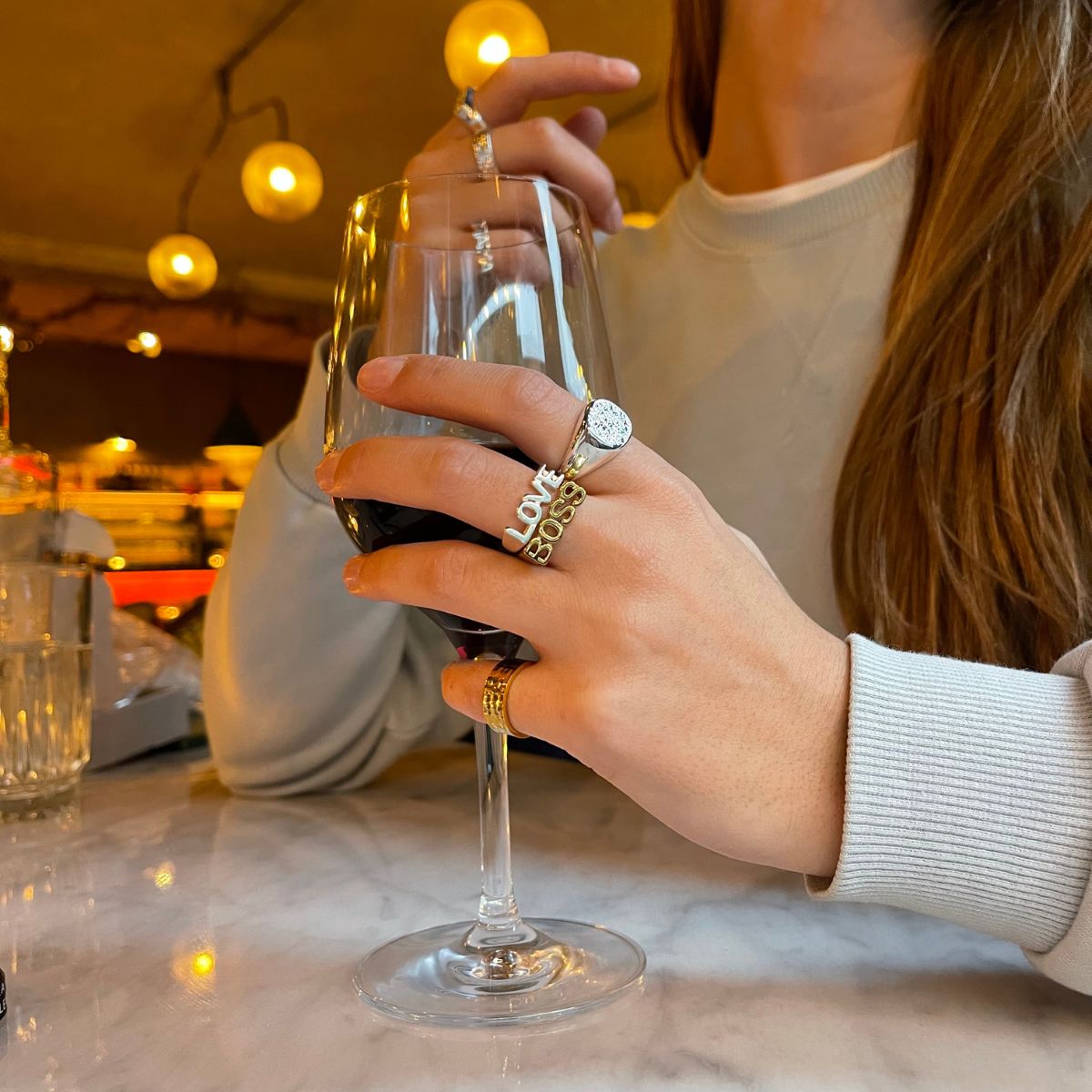 Camilla Krøyer Jewellery BOSS Signet Ring 18K Guldbelagt