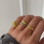 Sun Kiss Oval Ring 18K Guldbelagt Camilla Krøyer jewellery