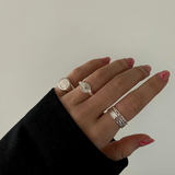 Sun Kiss Rund Ring 925S Sølvbelagt Camilla Krøyer Jewellery