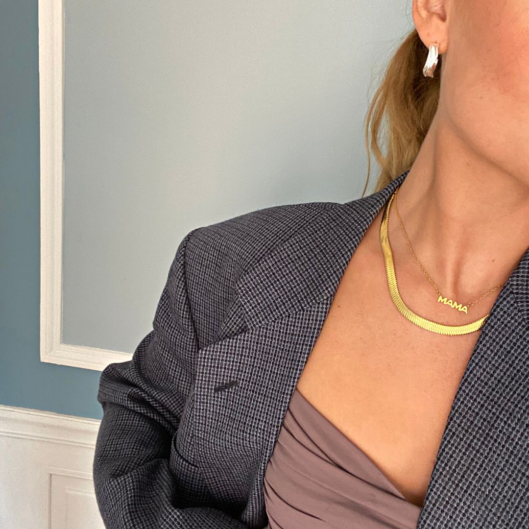 Flad Slangekaede 18K Guldbelagt 6mm Camilla Kroeyer Jewellery 07