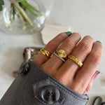 Sun Kiss Rund Ring 18K Guldbelagt Camilla Krøyer Jewellery