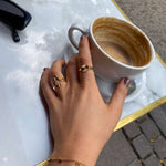 Sun Kiss Rund Ring 18K Guldbelagt Camilla Krøyer Jewellery