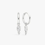 Camilla Krøyer Jewellery Classic Creoler Scoria Rock 925S Sølvbelagt 10mm