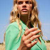 Camilla Krøyer Jewellery Star Classic Dome Ring 18K Guldbelagt