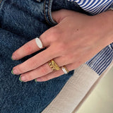 Camilla Krøyer Jewellery Classic Twist Dome Ring 18K Guldbelagt